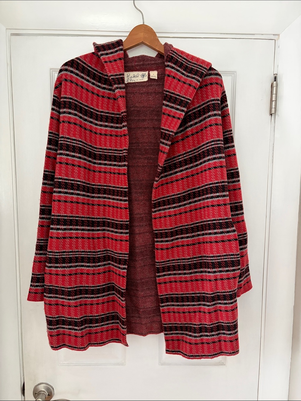 Anthropologie Field Flower hooded sweater jacket